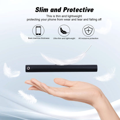 For iPhone 16e Ultra-thin Voltage Magnetic Buckle Leather Phone Case(Black) - iPhone 16e Cases by buy2fix | Online Shopping UK | buy2fix