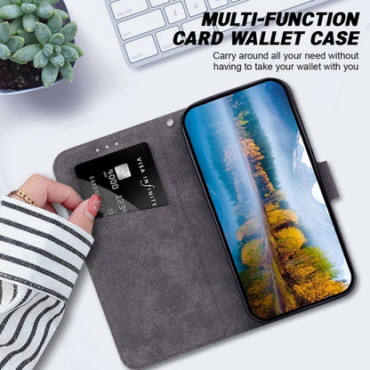 For iPhone 16e Ultra-thin Voltage Magnetic Buckle Leather Phone Case(Black) - iPhone 16e Cases by buy2fix | Online Shopping UK | buy2fix