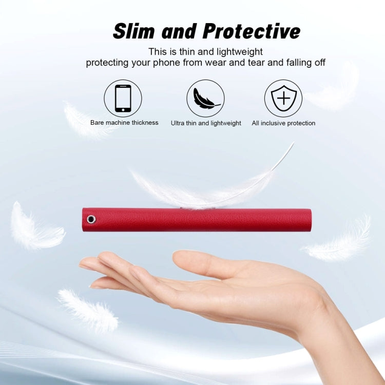 For Samsung Galaxy S25 Ultra 5G Ultra-thin Voltage Magnetic Buckle Leather Phone Case(Red) by buy2fix