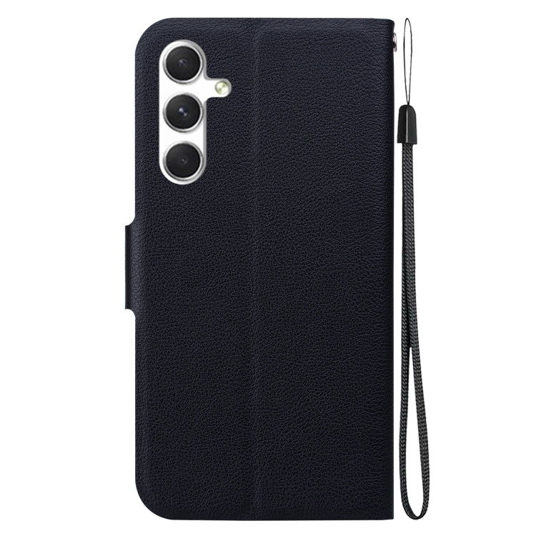 For Samsung Galaxy S25 5G Ultra-thin Voltage Magnetic Buckle Leather Phone Case(Black) by buy2fix