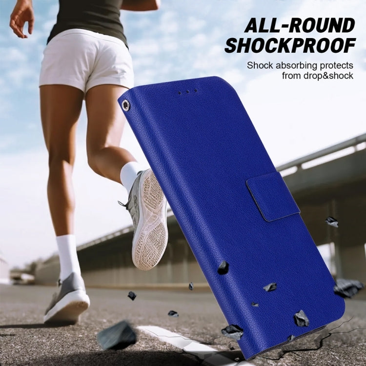 For Samsung Galaxy S25 5G Ultra-thin Voltage Magnetic Buckle Leather Phone Case(Blue) by buy2fix