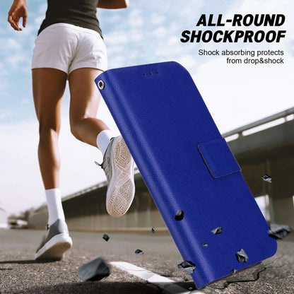 For Samsung Galaxy S25 5G Ultra-thin Voltage Magnetic Buckle Leather Phone Case(Blue) by buy2fix