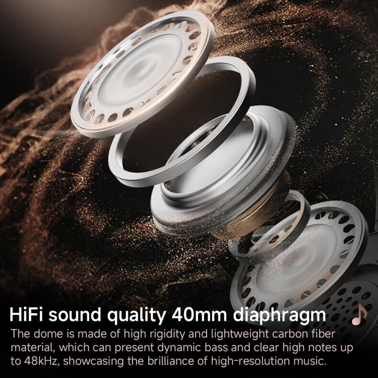 TOTUDESIGN BE-1-HP Wireless Bluetooth V5.3 Foldable Headphones(Black) - Headset & Headphone by TOTUDESIGN | Online Shopping UK | buy2fix