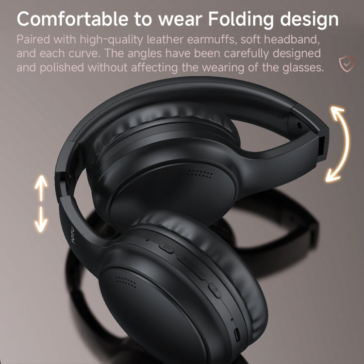 TOTUDESIGN BE-1-HP Wireless Bluetooth V5.3 Foldable Headphones(Black) - Headset & Headphone by TOTUDESIGN | Online Shopping UK | buy2fix