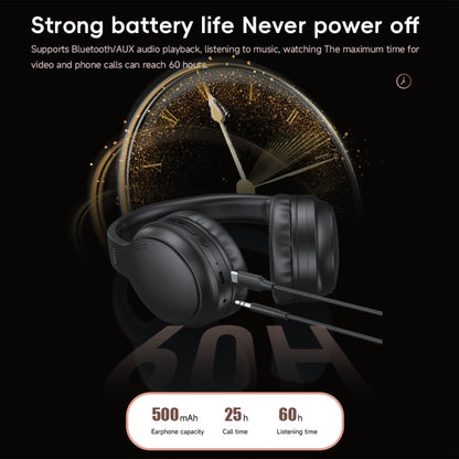 TOTUDESIGN BE-1-HP Wireless Bluetooth V5.3 Foldable Headphones(Black) - Headset & Headphone by TOTUDESIGN | Online Shopping UK | buy2fix