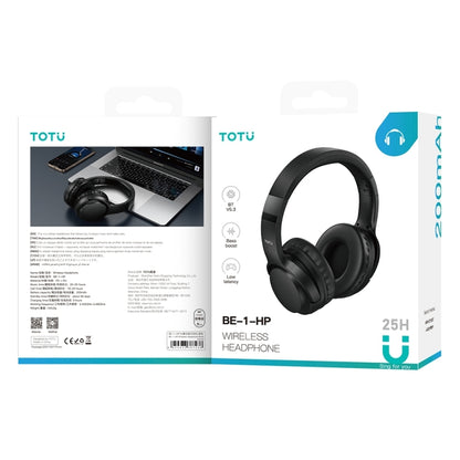 TOTUDESIGN BE-1-HP Wireless Bluetooth V5.3 Foldable Headphones(Black) - Headset & Headphone by TOTUDESIGN | Online Shopping UK | buy2fix