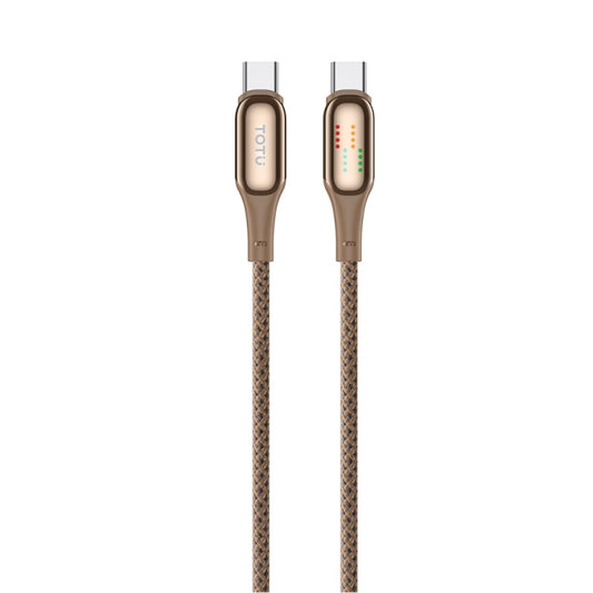 TOTUDESIGN CB-18-CC 1.2m Glowing Type-C / USB-C to Type-C / USB-C Charging Data Cable(Rose Gold) - USB-C & Type-C Cable by TOTUDESIGN | Online Shopping UK | buy2fix