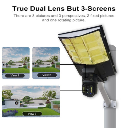 Solar Street Light with V380 4G WiFi 10X Dual-lens Monitoring HD Camera, Memory:No SD Card - Waterproof Camera by buy2fix | Online Shopping UK | buy2fix