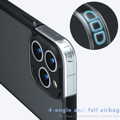 For iPhone 15 Pro Max Armor MagSafe PC Hybrid TPU Phone Case(Frosted Black) by buy2fix