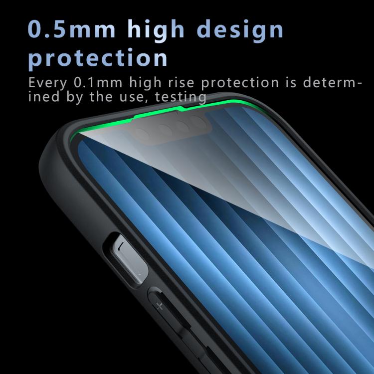 For iPhone 16e Armor MagSafe PC Hybrid TPU Phone Case(Frosted Black) - iPhone 16e Cases by buy2fix | Online Shopping UK | buy2fix