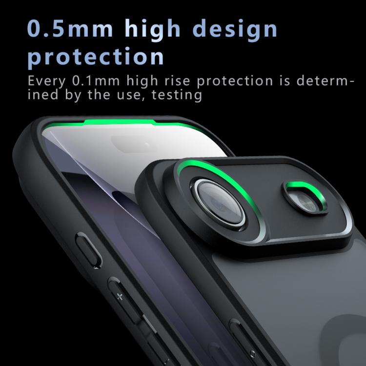 For iPhone 17 Pro Max Armor MagSafe PC Hybrid TPU Phone Case(Frosted Black) - iPhone 17 Pro Max Cases by buy2fix | Online Shopping UK | buy2fix