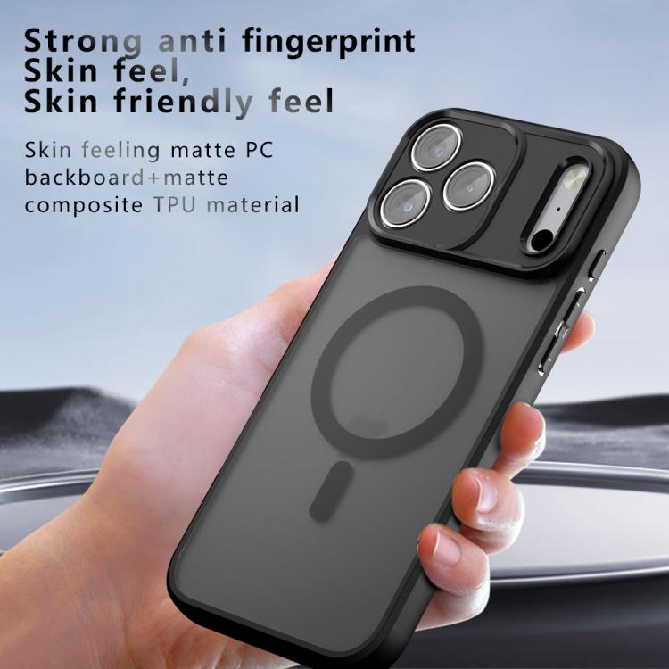 For iPhone 17 Pro Max Armor MagSafe PC Hybrid TPU Phone Case(Frosted Black) - iPhone 17 Pro Max Cases by buy2fix | Online Shopping UK | buy2fix