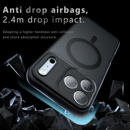 For iPhone 17 Pro Armor MagSafe PC Hybrid TPU Phone Case(Frosted Black) - iPhone 17 Pro Cases by buy2fix | Online Shopping UK | buy2fix