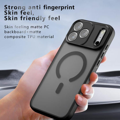 For iPhone 17 Pro Max C-type Armor MagSafe PC Hybrid TPU Phone Case(Frosted Black) - iPhone 17 Pro Max Cases by buy2fix | Online Shopping UK | buy2fix