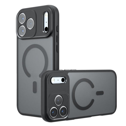 For iPhone 17 Pro C-type Armor MagSafe PC Hybrid TPU Phone Case(Frosted Black) - iPhone 17 Pro Cases by buy2fix | Online Shopping UK | buy2fix