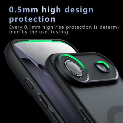 For iPhone 17 Pro C-type Armor MagSafe PC Hybrid TPU Phone Case(Frosted Black) - iPhone 17 Pro Cases by buy2fix | Online Shopping UK | buy2fix