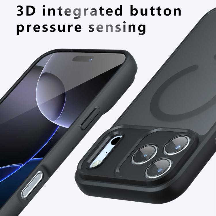 For iPhone 17 Pro C-type Armor MagSafe PC Hybrid TPU Phone Case(Frosted Black) - iPhone 17 Pro Cases by buy2fix | Online Shopping UK | buy2fix