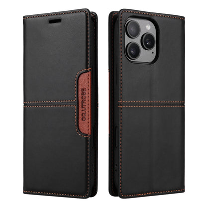 For iPhone 11 Pro Max GQUTROBE G01 RFID Anti-theft Leather Phone Case(Black) - iPhone 11 Pro Max Cases by GQUTROBE | Online Shopping UK | buy2fix