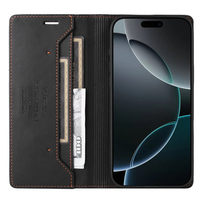 For iPhone 11 Pro Max GQUTROBE G01 RFID Anti-theft Leather Phone Case(Black) - iPhone 11 Pro Max Cases by GQUTROBE | Online Shopping UK | buy2fix