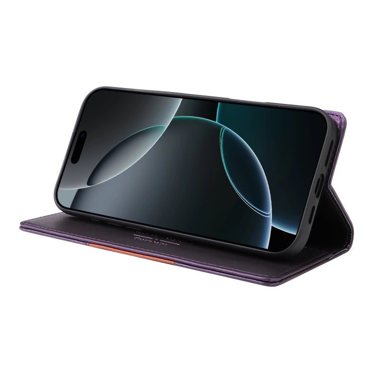 For iPhone 11 Pro Max GQUTROBE G01 RFID Anti-theft Leather Phone Case(Purple) - iPhone 11 Pro Max Cases by GQUTROBE | Online Shopping UK | buy2fix