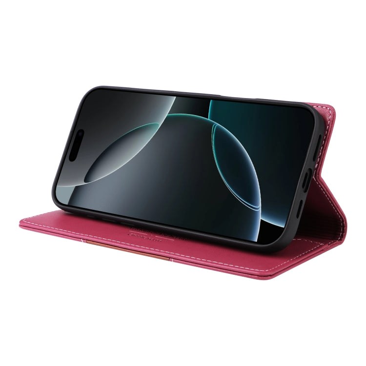 For iPhone 12 Pro GQUTROBE G01 RFID Anti-theft Leather Phone Case(Red) - iPhone 12 / 12 Pro Cases by GQUTROBE | Online Shopping UK | buy2fix
