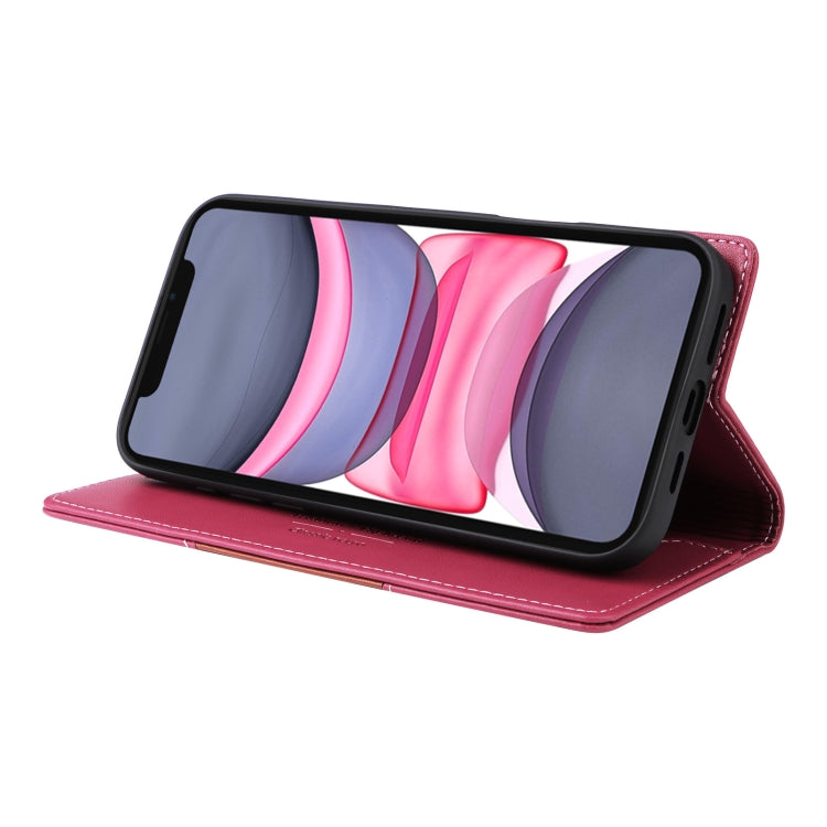 For iPhone 11 GQUTROBE G01 RFID Anti-theft Leather Phone Case(Red) - iPhone 12 Pro Max Cases by GQUTROBE | Online Shopping UK | buy2fix