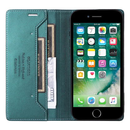 For iPhone 8 Plus / 7 Plus GQUTROBE G01 RFID Anti-theft Leather Phone Case(Green) - More iPhone Cases by GQUTROBE | Online Shopping UK | buy2fix