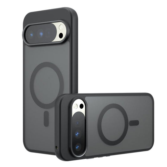 For Google Pixel 10 Pro XL Armor MagSafe PC Hybrid TPU Phone Case(Frosted Black) - Google Cases by buy2fix | Online Shopping UK | buy2fix