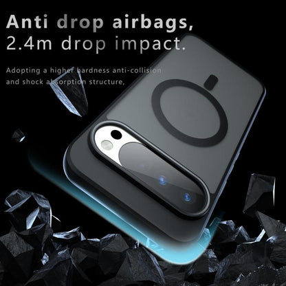 For Google Pixel 10 Pro XL Armor MagSafe PC Hybrid TPU Phone Case(Frosted Black) - Google Cases by buy2fix | Online Shopping UK | buy2fix