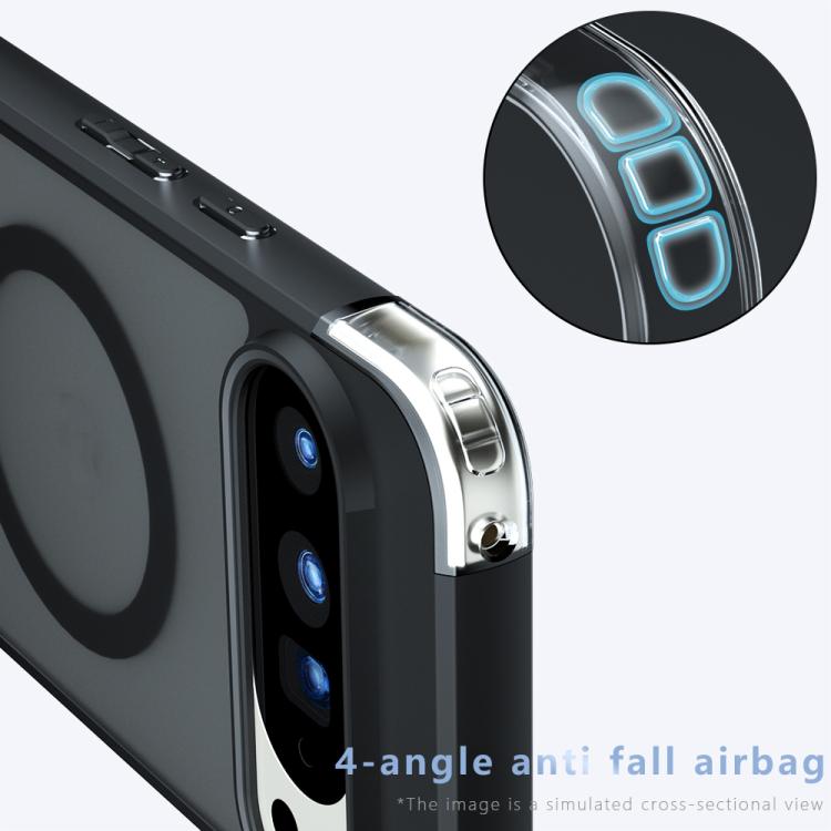 For Google Pixel 10 Pro XL Armor MagSafe PC Hybrid TPU Phone Case(Frosted Black) - Google Cases by buy2fix | Online Shopping UK | buy2fix