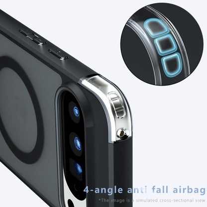 For Google Pixel 10 Pro XL Armor MagSafe PC Hybrid TPU Phone Case(Frosted Black) - Google Cases by buy2fix | Online Shopping UK | buy2fix