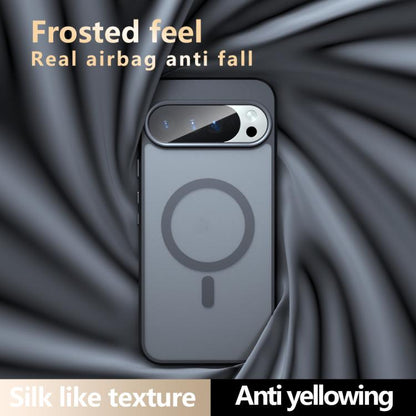For Google Pixel 10 Pro XL Armor MagSafe PC Hybrid TPU Phone Case(Frosted Black) - Google Cases by buy2fix | Online Shopping UK | buy2fix