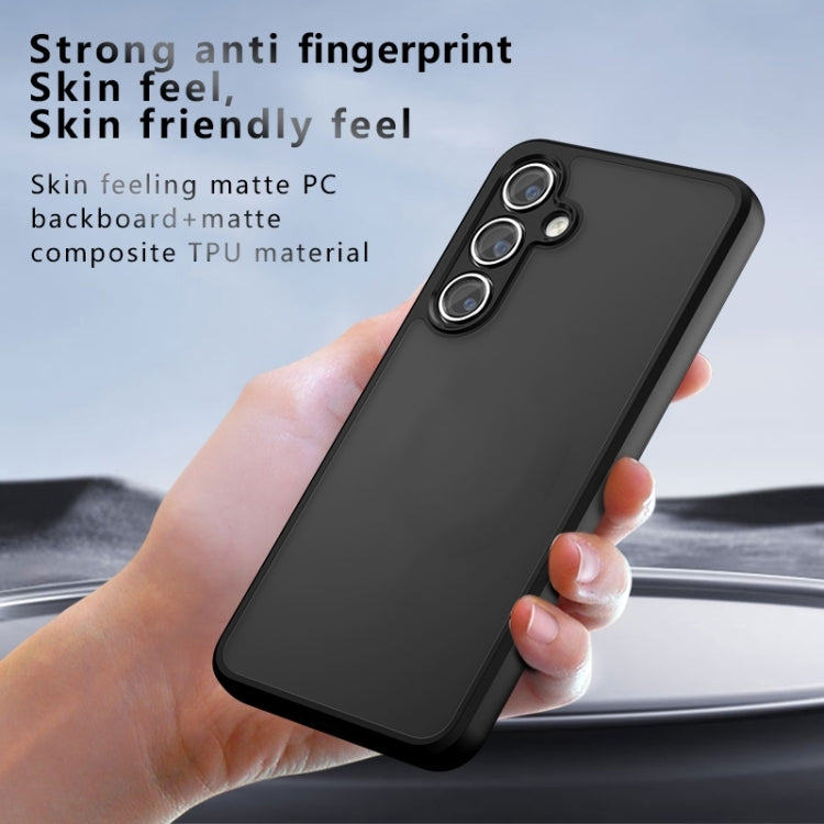 For Samsung Galaxy S25 5G Armor Precise Hole PC Hybrid TPU Phone Case(Transparent) by buy2fix