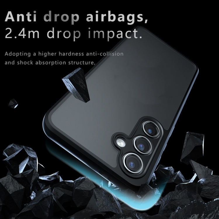 For Samsung Galaxy S25+ 5G Armor Precise Hole PC Hybrid TPU Phone Case(Transparent) by buy2fix