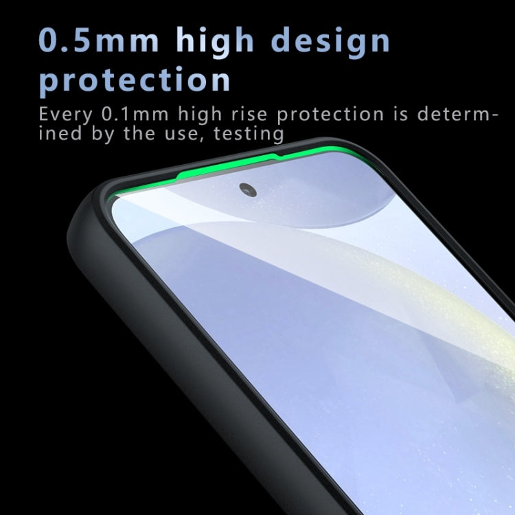 For Samsung Galaxy S25+ 5G Armor Precise Hole PC Hybrid TPU Phone Case(Transparent) by buy2fix