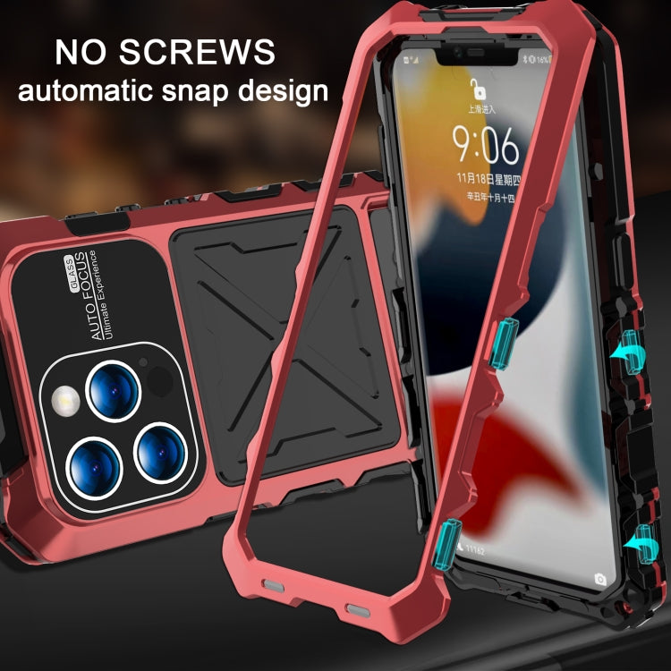 For iPhone 15 Pro R-JUST Life Waterproof Dustproof Shockproof Phone Case(Red) - iPhone 15 Pro Cases by R-JUST | Online Shopping UK | buy2fix