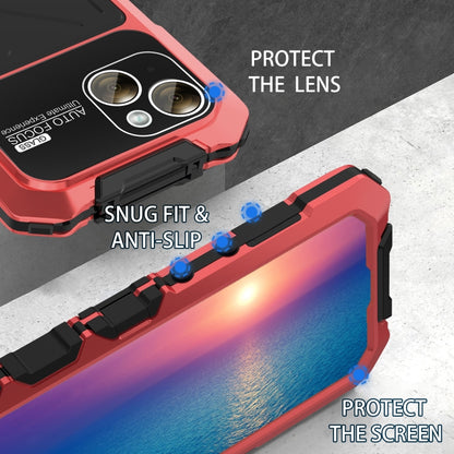 For iPhone 15 Plus R-JUST Life Waterproof Dustproof Shockproof Phone Case(Red) - iPhone 15 Plus Cases by R-JUST | Online Shopping UK | buy2fix