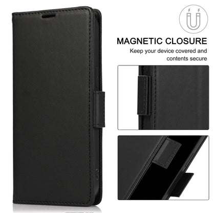 For Samsung Galaxy S25 / S24 5G Side Buckle RFID Anti-theft Leather Phone Case(Black) by buy2fix