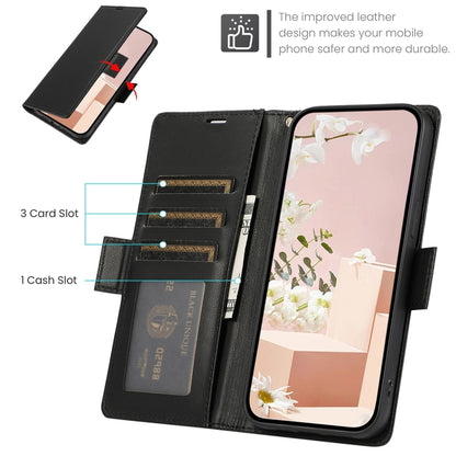 For Samsung Galaxy S25+ / S24+ 5G Side Buckle RFID Anti-theft Leather Phone Case(Black) by buy2fix