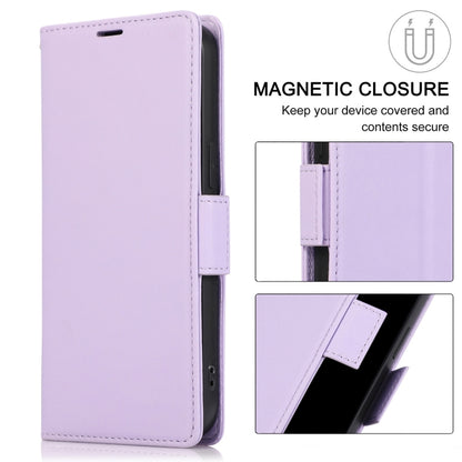 For Samsung Galaxy S25+ / S24+ 5G Side Buckle RFID Anti-theft Leather Phone Case(Light Purple) by buy2fix