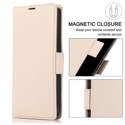 For Samsung Galaxy S25+ / S24+ 5G Side Buckle RFID Anti-theft Leather Phone Case(Apricot) by buy2fix