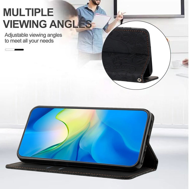 For Samsung Galaxy S25 Ultra 5G Retro Elephant Embossed Leather Phone Case(Black) by buy2fix