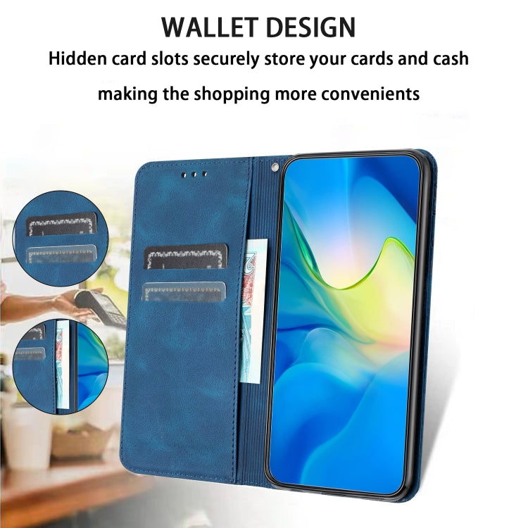For Samsung Galaxy S25+ 5G Retro Elephant Embossed Leather Phone Case(Blue) by buy2fix