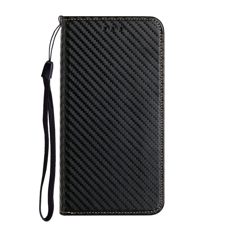For Samsung Galaxy S25 5G Carbon Fiber Texture Magnetic Flip Leather Phone Case(Black) by buy2fix