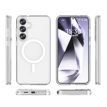 For Samsung Galaxy S25 5G Terminator MagSafe Magnetic Phone Case(Transparent) by buy2fix