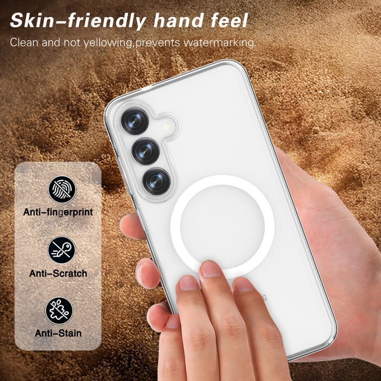 For Samsung Galaxy S25+ 5G Terminator MagSafe Magnetic Phone Case(Transparent) by buy2fix