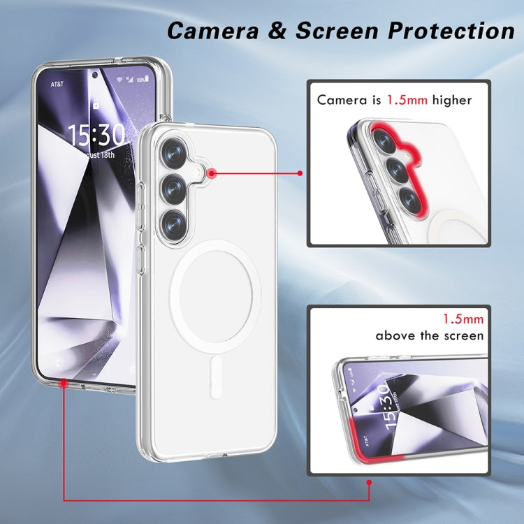 For Samsung Galaxy S25+ 5G Terminator MagSafe Magnetic Phone Case(Transparent) by buy2fix