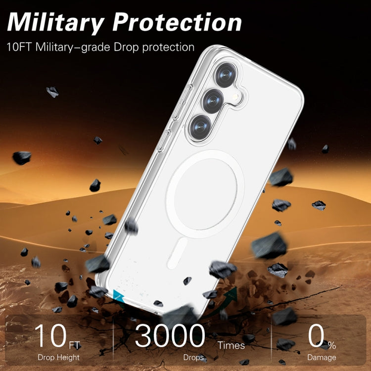 For Samsung Galaxy S25+ 5G Terminator MagSafe Magnetic Phone Case(Transparent) by buy2fix