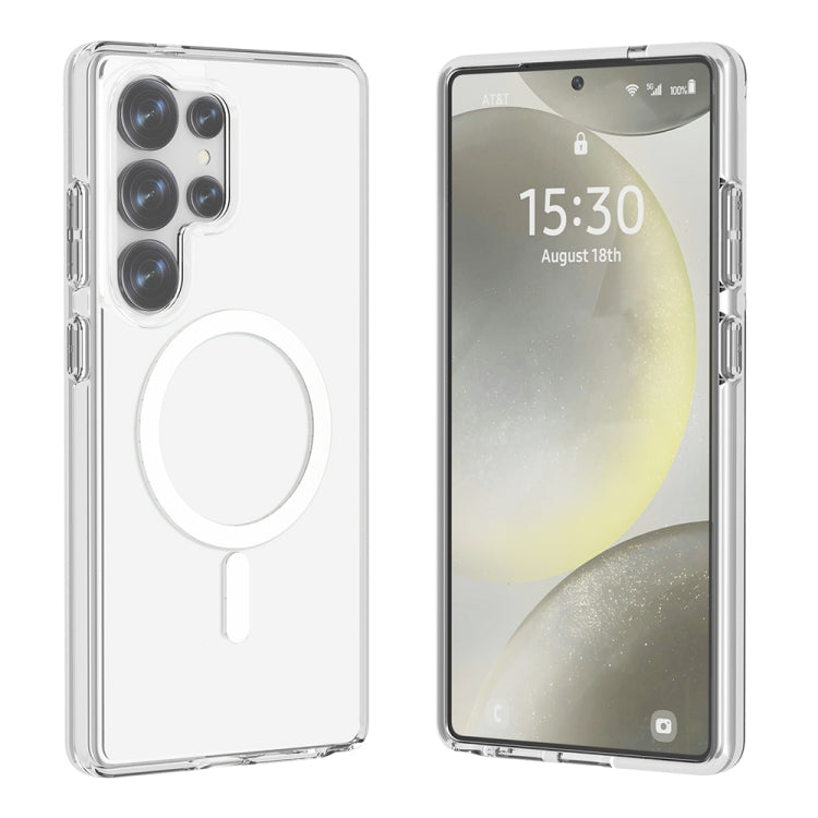 For Samsung Galaxy S25 Ultra 5G Terminator MagSafe Magnetic Phone Case(Transparent) by buy2fix