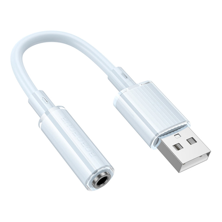 Borofone BV22 USB to 3.5mm External Sound Card(Blue) - USB Sound by Borofone | Online Shopping UK | buy2fix